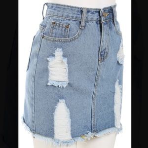 Denim Pencil Skirt